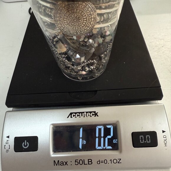 Mixed Jewelry Lot Wearable Silver & Gold Tone Chains Bracelets Necklaces Rings - Picture 2 of 14